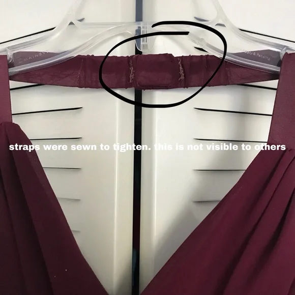 ♥️ Maroon / Burgundy Windsor Prom Dress ♥️ - Picture 7 of 8